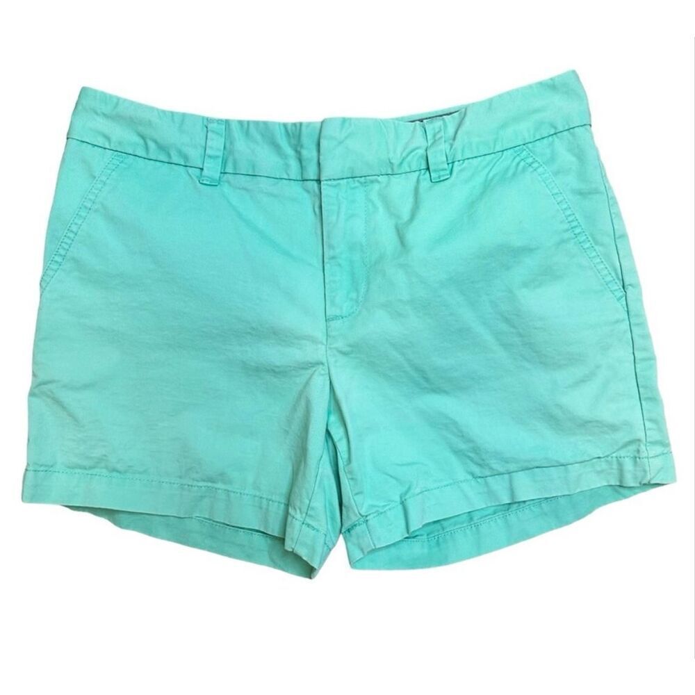 Tommy Hilfiger Chino Short Pockets Preppy Casual Beach Mint Green Women 8